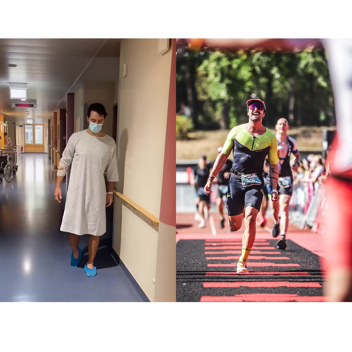 From a hospital ward to crossing an Ironman finish line